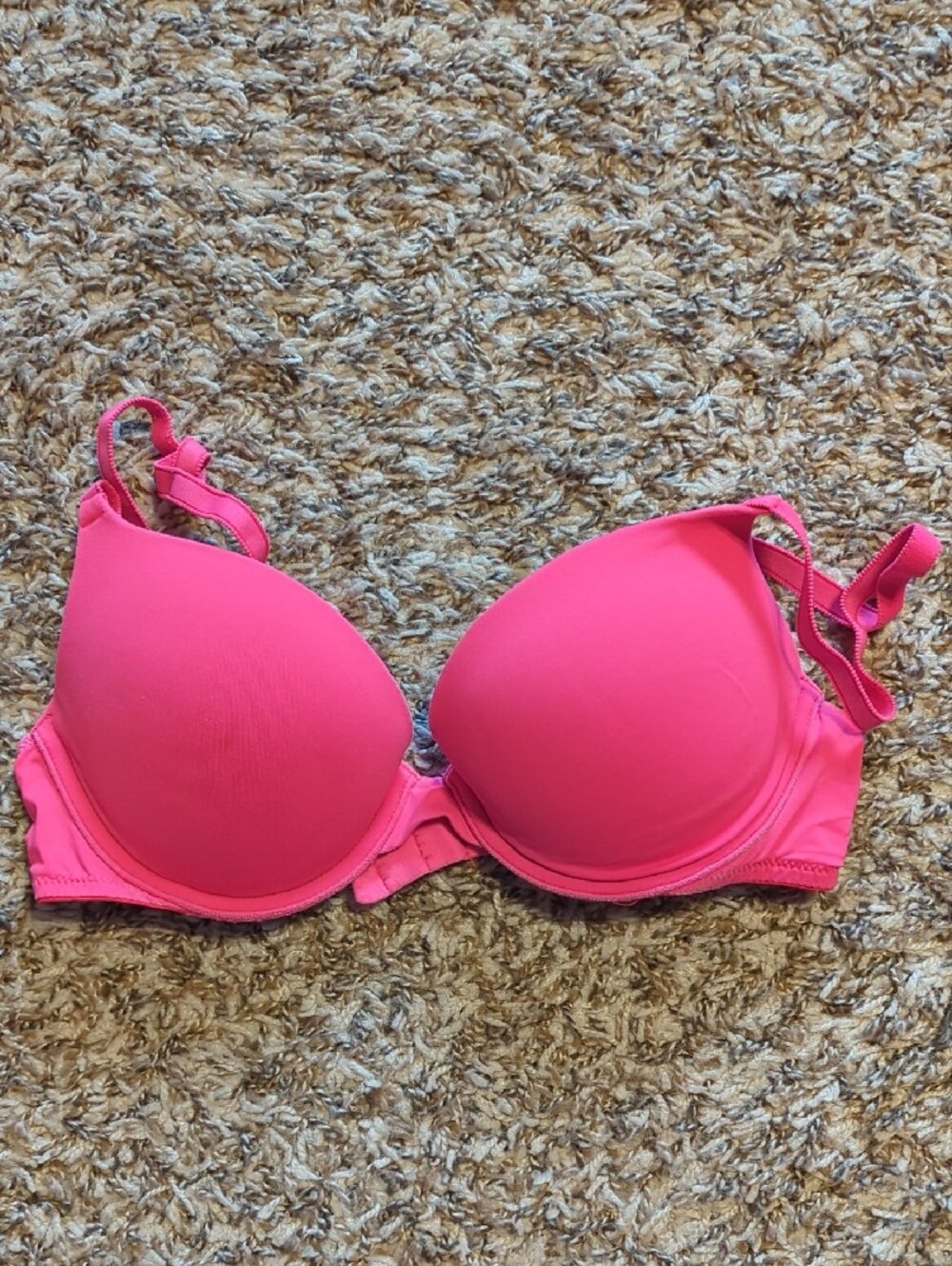 Pink Victoria's Secret Push-Up Bra - Pink, Magenta Print, Blue, Aqua - Picture 2 of 11